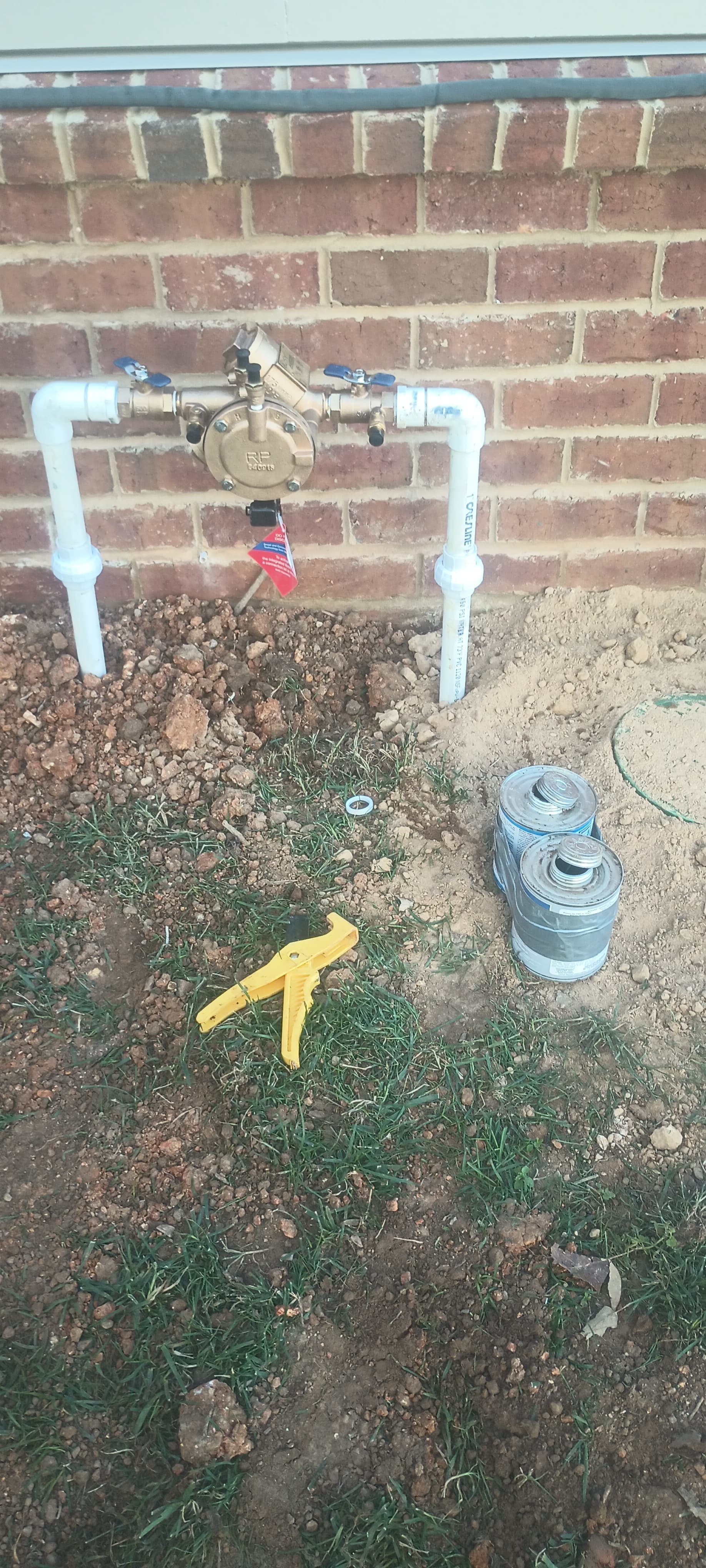 Professional backflow preventer installation